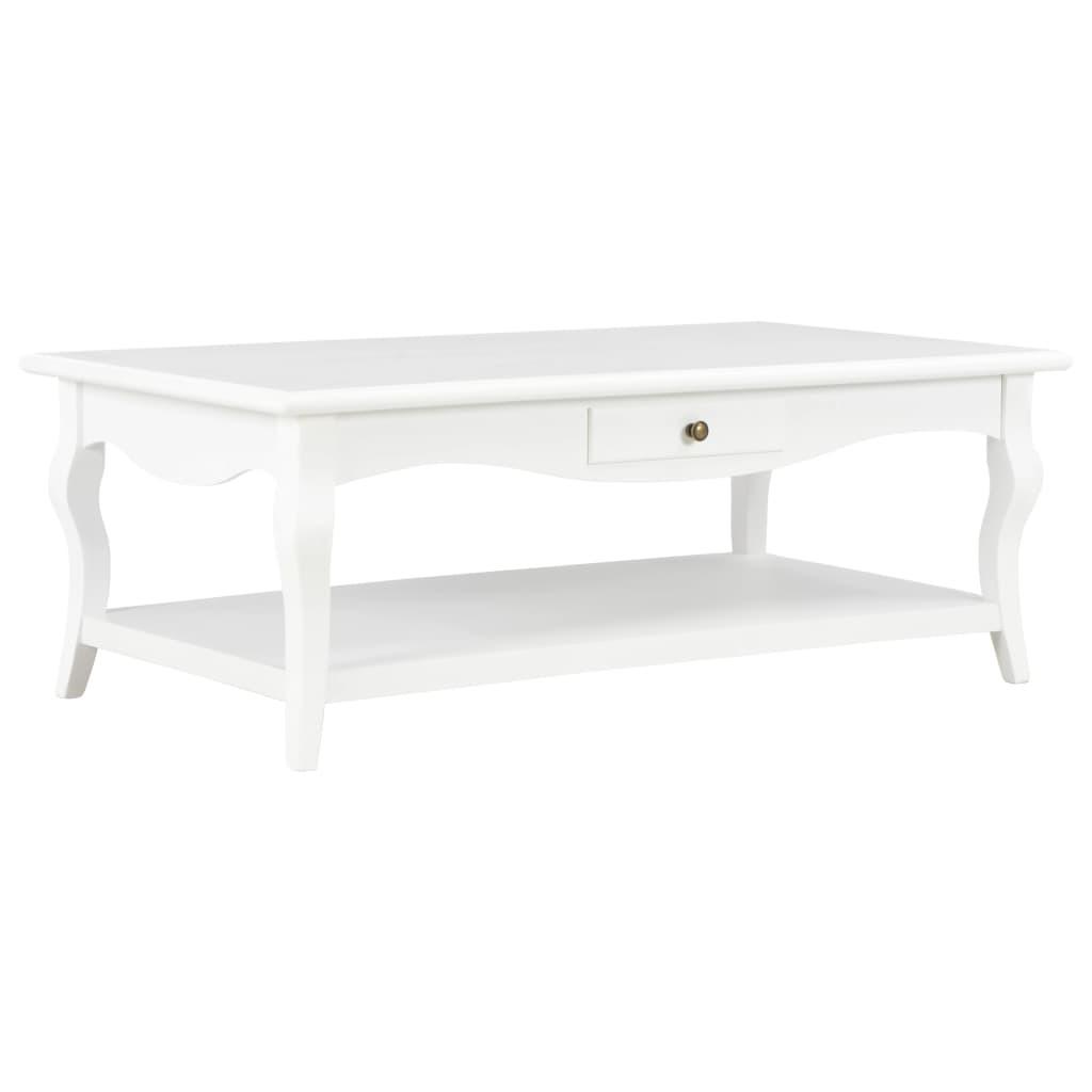Sofabord 110 x 60 x 40 cm MDF hvid