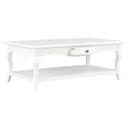 Sofabord 110 x 60 x 40 cm MDF hvid