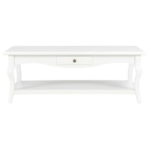 Sofabord 110 x 60 x 40 cm MDF hvid