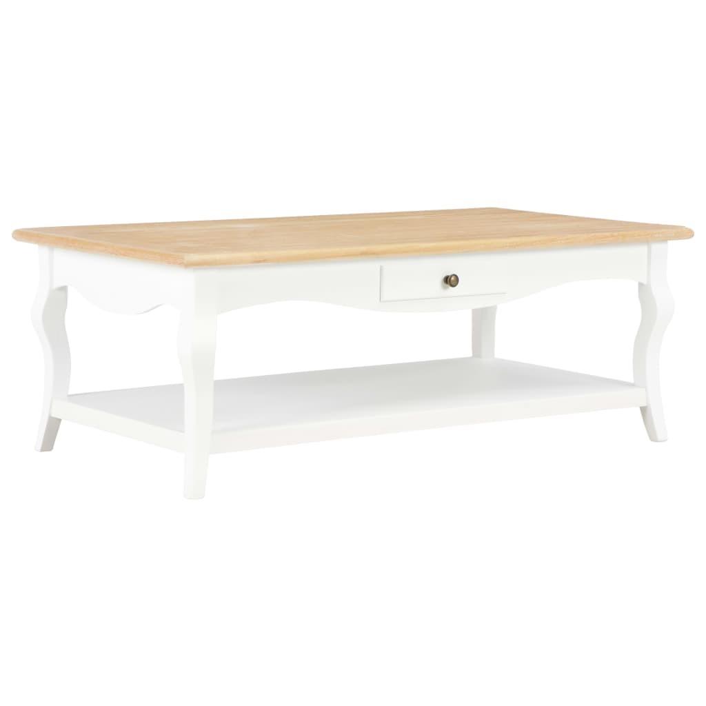Sofabord 110 x 60 x 40 cm MDF hvid