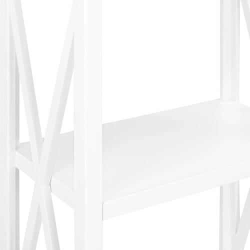 Bogreol med 1 skuffe 60 x 30 x 170 cm MDF hvid