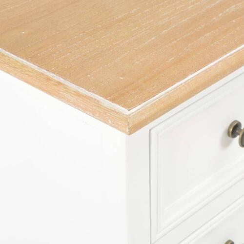 Sengeborde 2 stk. 35x30x49 cm MDF hvid