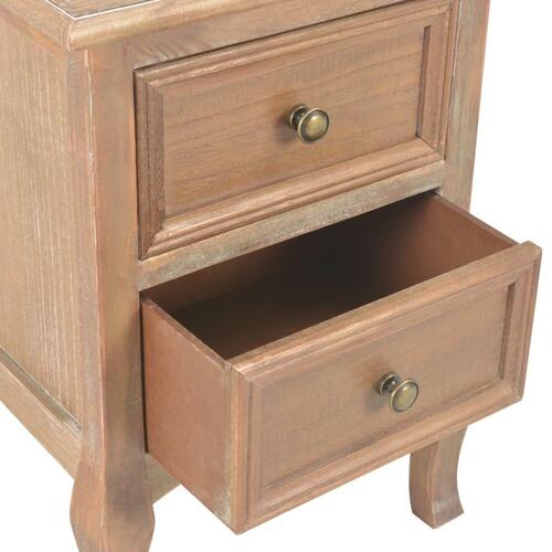 Sengeborde 2 stk. 35x30x49 cm MDF