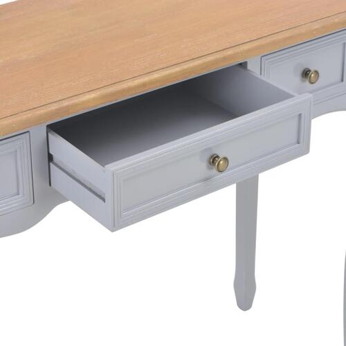 Konsolbord med 3 skuffer grå
