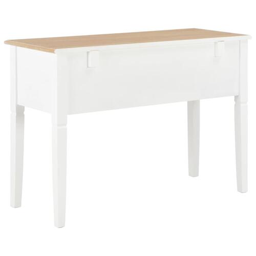 Skrivebord 109,5 x 45 x 77,5 cm træ hvid