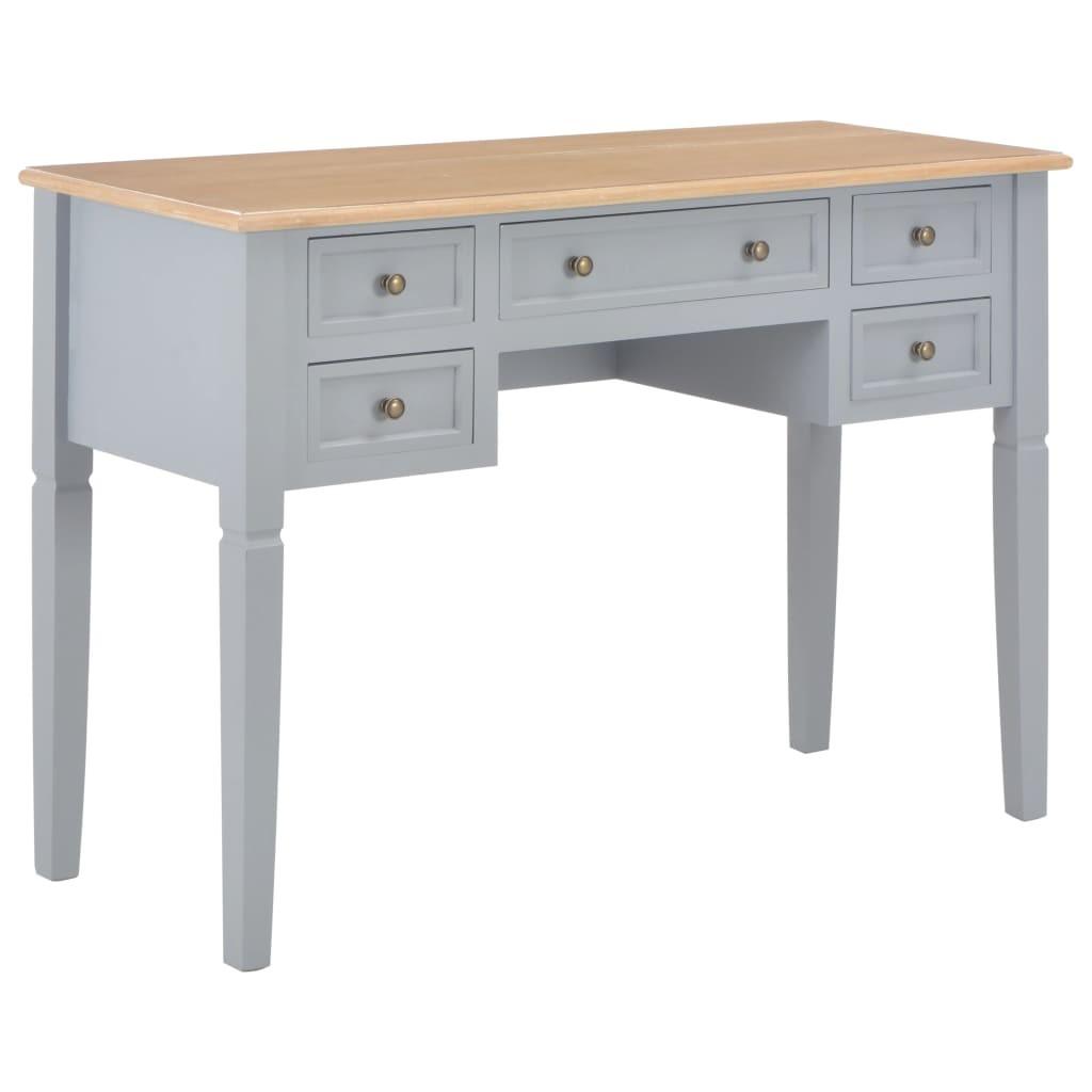 Skrivebord 109,5 x 45 x 77,5 cm træ grå