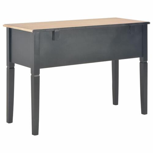 Skrivebord 109,5 x 45 x 77,5 cm træ sort