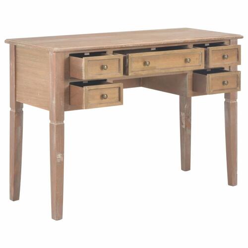Skrivebord 109,5 x 45 x 77,5 cm træ brun