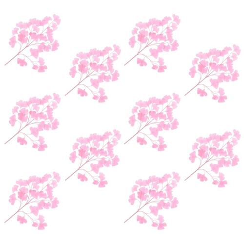 Kunstige tempeltræsblade 10 stk. 65 cm pink