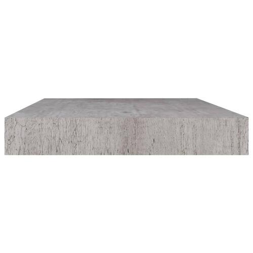 Svævehylder 4 stk. 40x23x3,8 cm MDF betongrå