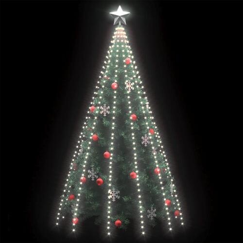 Juletræslys med 500 lysdioder 500 cm koldt hvidt lys