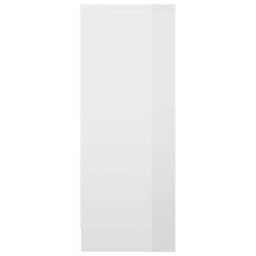 Skoreol 31,5x35x92 cm spånplade hvid højglans