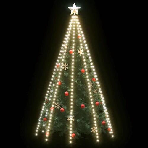 Lysnet til juletræ 400 lysdioder 400 cm kold hvidt lys