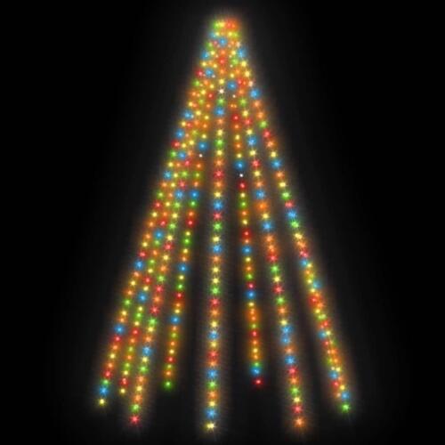 Lysnet til juletræ 400 lysdioder 400 cm flerfarvet