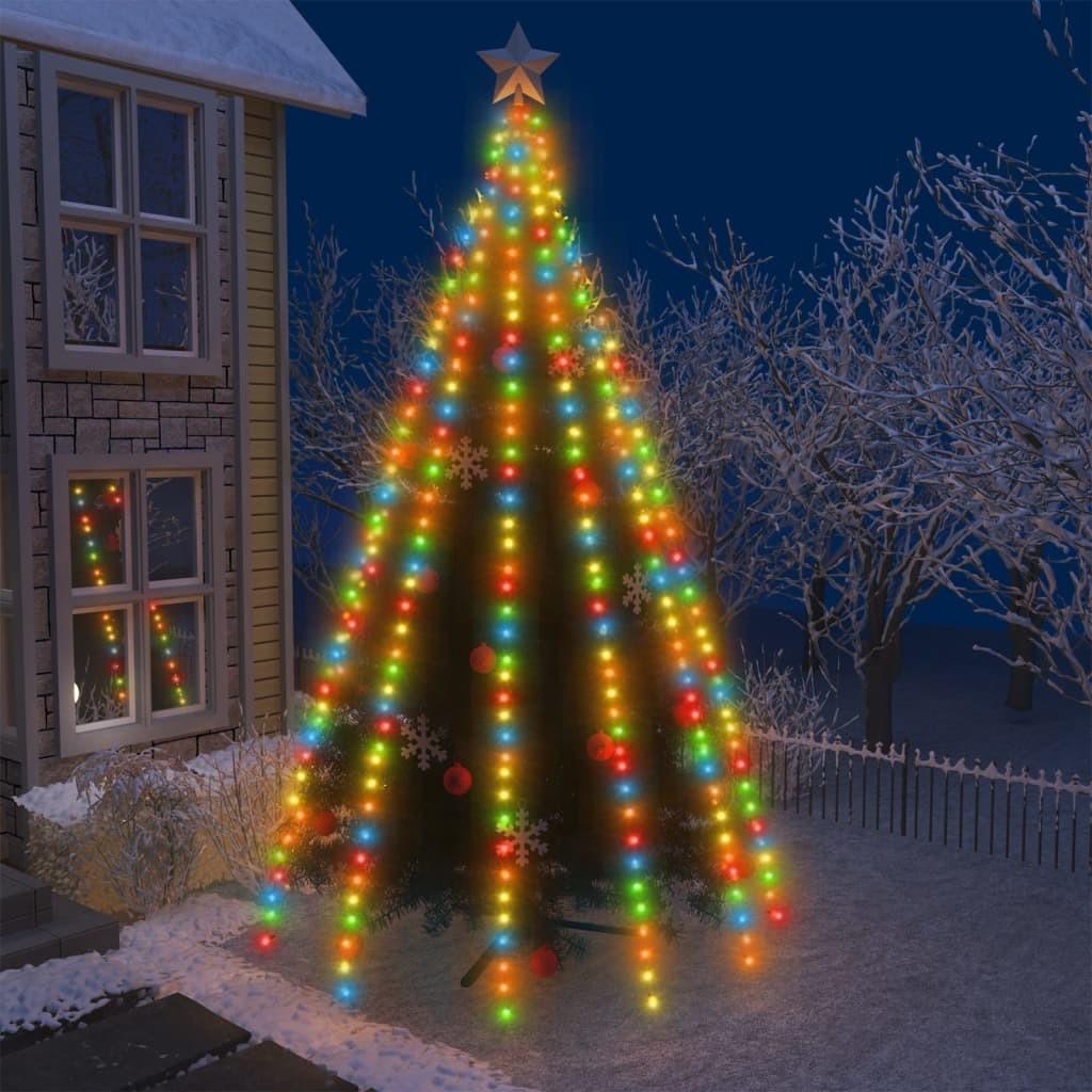 Juletræslys med 500 lysdioder 500 cm flerfarvet