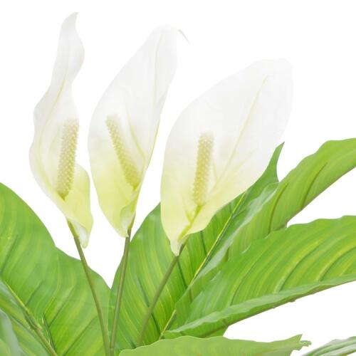 Kunstig plante anthurium med urtepotte hvid 55 cm