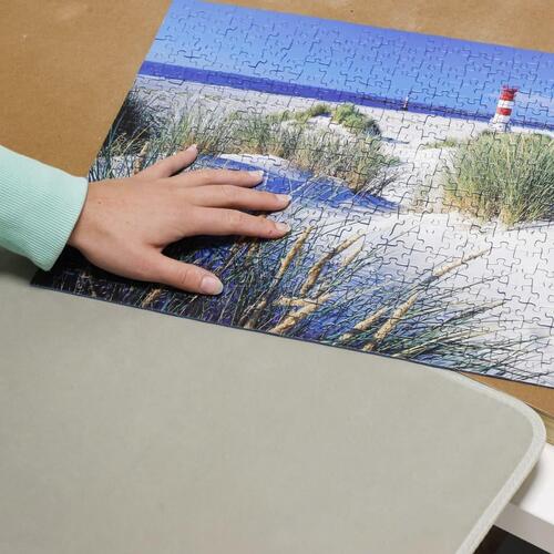 puslespilsbord med 4 skuffer 76x57x4,5 cm træ