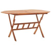Foldbart havebord 135 x 85 x 75 cm massivt akacietræ