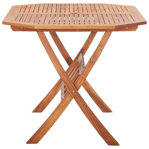 Foldbart havebord i massivt akacietræ - 135 × 85 × 75 cm