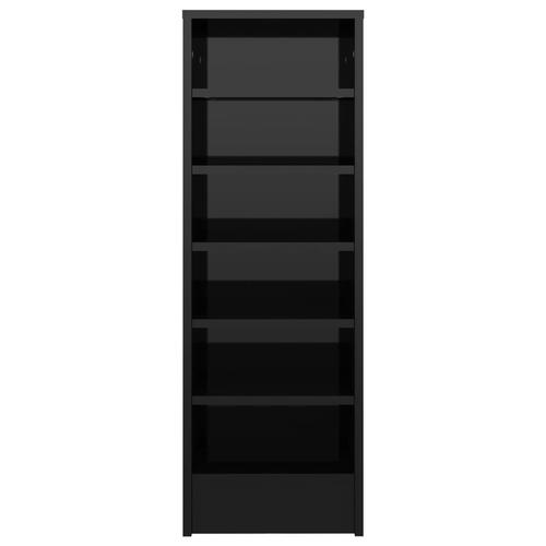 Skoreol 31,5x35x90 cm spånplade sort højglans