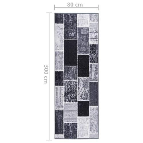 Tæppeløber 80x300 cm grå