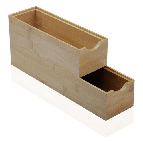 Opbevaringsboks bambus Versa - Small (7,8 × 6,4 × 23 cm)