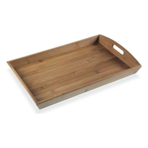 Versa serveringsbakke i bambus og træ, 32 × 6,5 × 50 cm - Sort/Brun