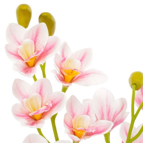 Kunstig plante orkidé med urtepotte pink 90 cm