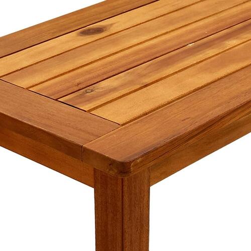 Konsolbord til haven 80x35x75 cm massivt akacietræ