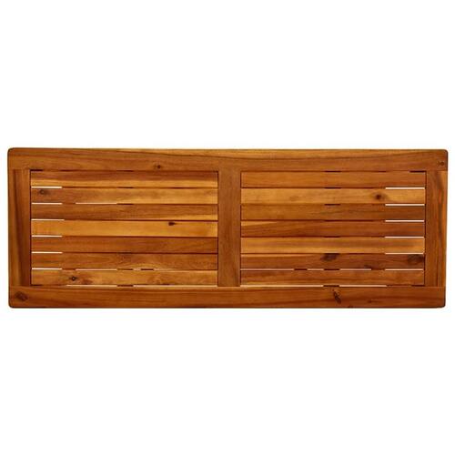 Konsolbord til haven 110x40x75 cm massivt akacietræ