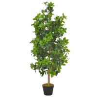 Kunstig plante laurbærtræ med urtepotte grøn 120 cm