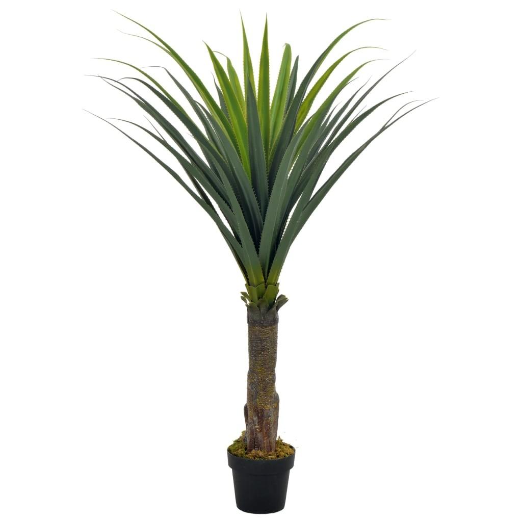 Kunstig plante yuccapalme med urtepotte grøn 145 cm