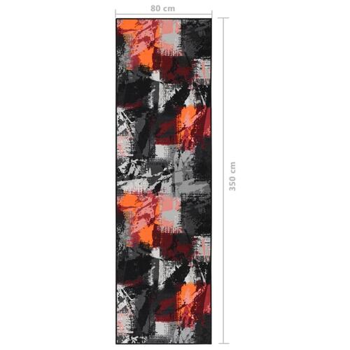 Tæppeløber 80x350 cm flerfarvet