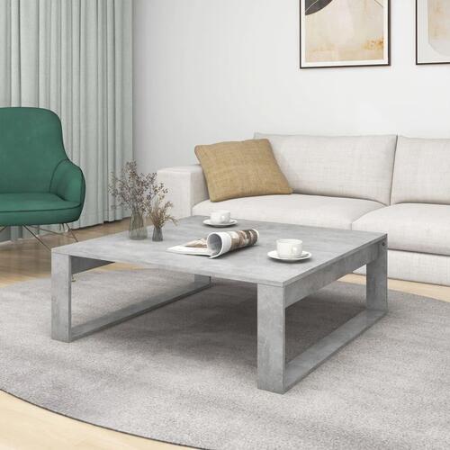 Sofabord 100x100x35 cm spånplade betongrå