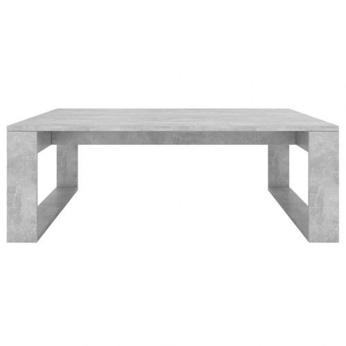 Sofabord i konstrueret træ - 100 × 100 × 35 cm, betongrå