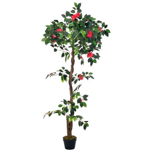 Kunstig kamelia plante med urtepotte gøn 160 cm