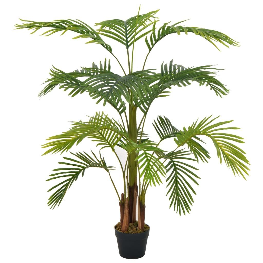 Kunstig palmeplante med potte 120 cm grøn