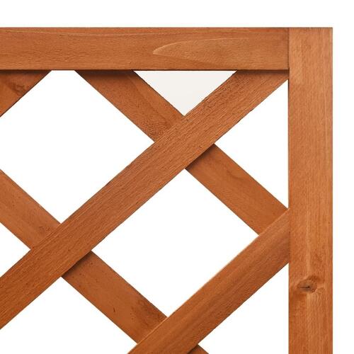 Espalier med plantekasse til hjørne 40x40x150 cm fyrretræ