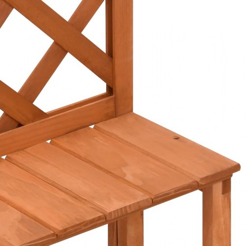 Plantestativ med espalier 70x42x115 cm massivt grantræ