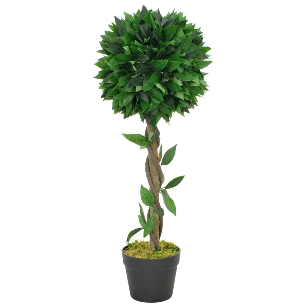 Kunstig laurbærplante med potte 70 cm grøn