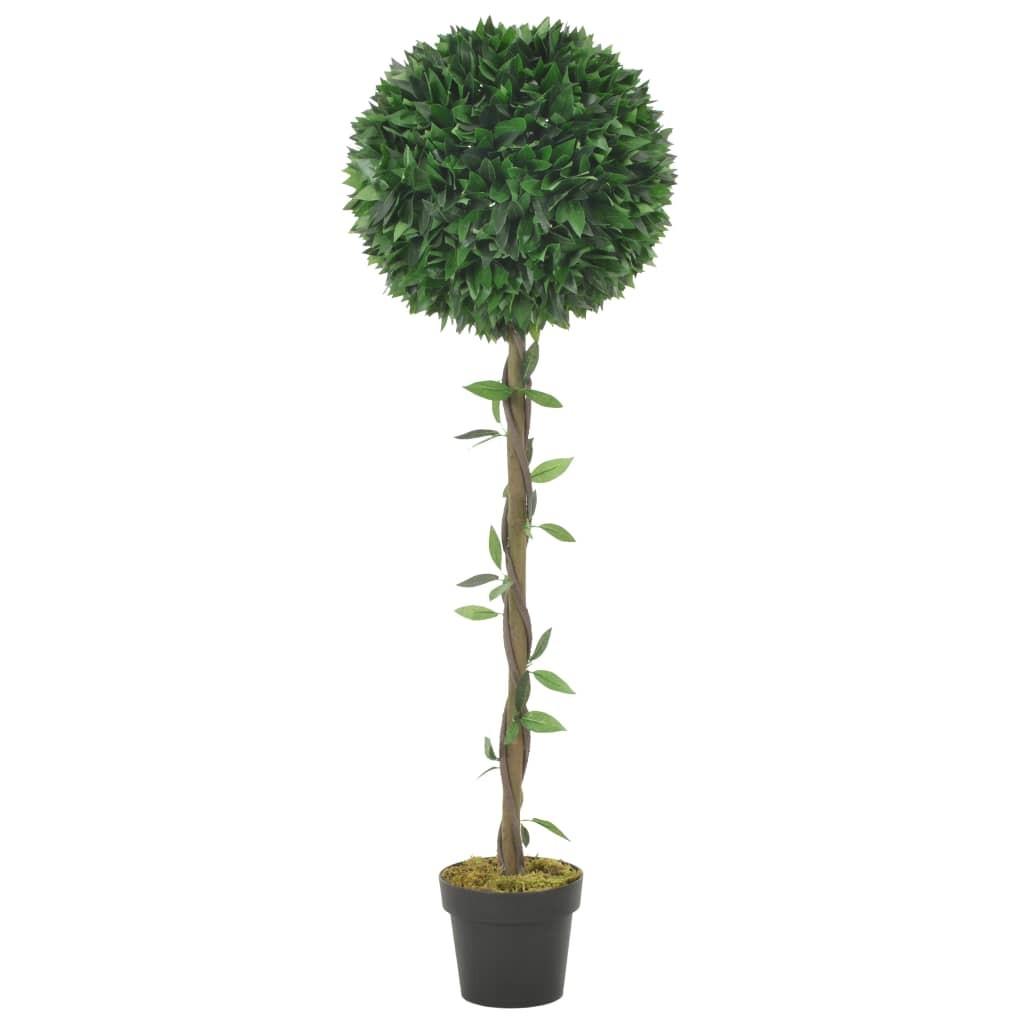 Kunstig laurbærplante med potte 130 cm grøn