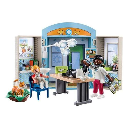 Playset City Life Veterinary Clinic Box Playmobil 70309 (59 stk)