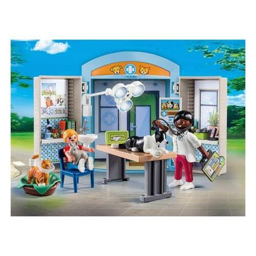 Playset City Life Veterinary Clinic Box Playmobil 70309 (59 stk)