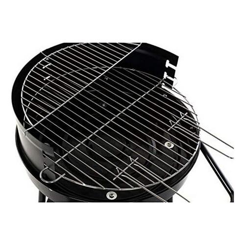 Kulgrill med hjul Sort Metal Plastik 59 x 49,5 x 82 cm