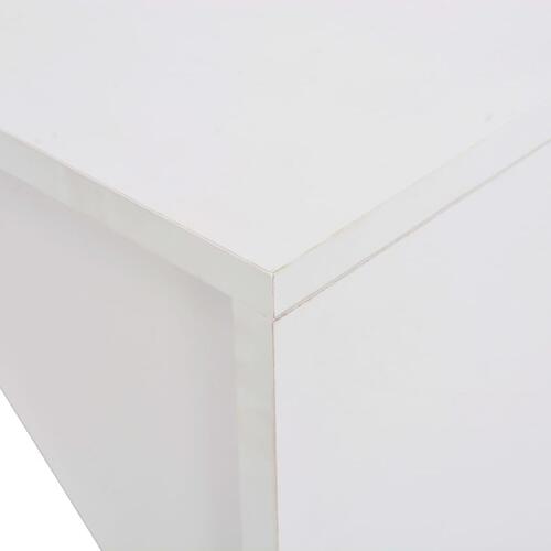 Barbord med skab 115x59x200 cm hvid