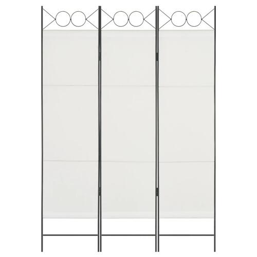 3-panels rumdeler 120 x 180 cm hvid