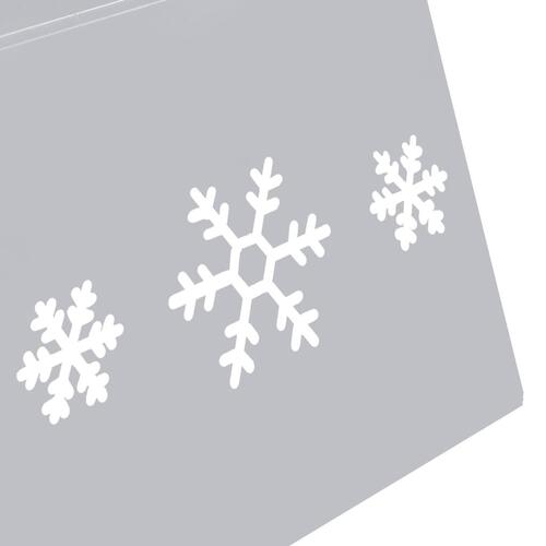 Skjuler til juletræsfod Ø68x25 cm sølvfarvet og hvid