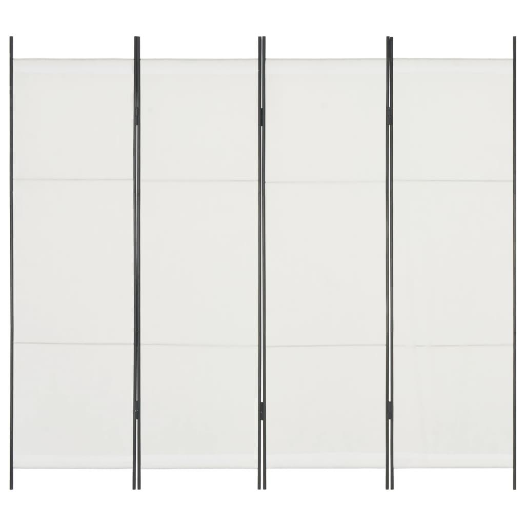 4-panels rumdeler 200 x 180 cm hvid