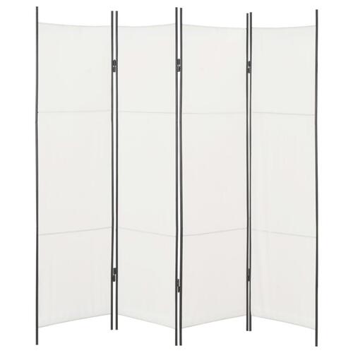 4-panels rumdeler 200 x 180 cm hvid