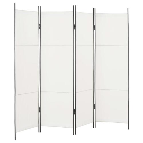 4-panels rumdeler 200 x 180 cm hvid